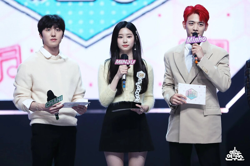 210306 Minju, Minho & Chani hosting Music Core documents 1