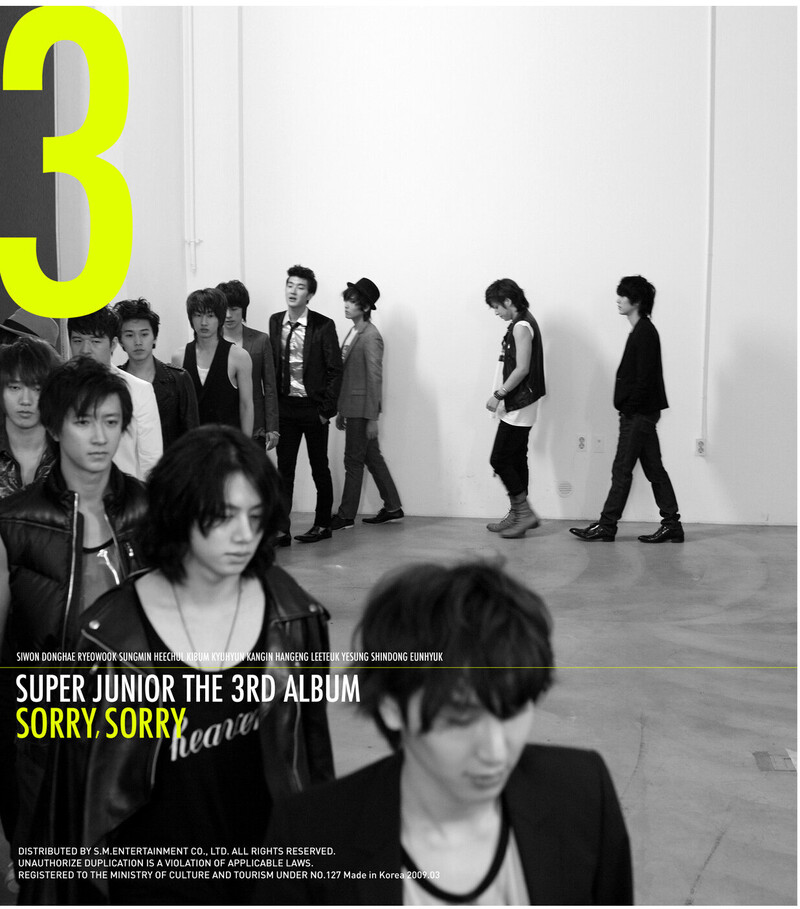 [SCANS] Super Junior - The 3rd Album 'Sorry Sorry' (A Version) documents 1