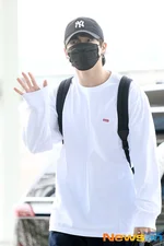 May 28, 2022 Jungkook at Incheon International Airport Departing for the United States