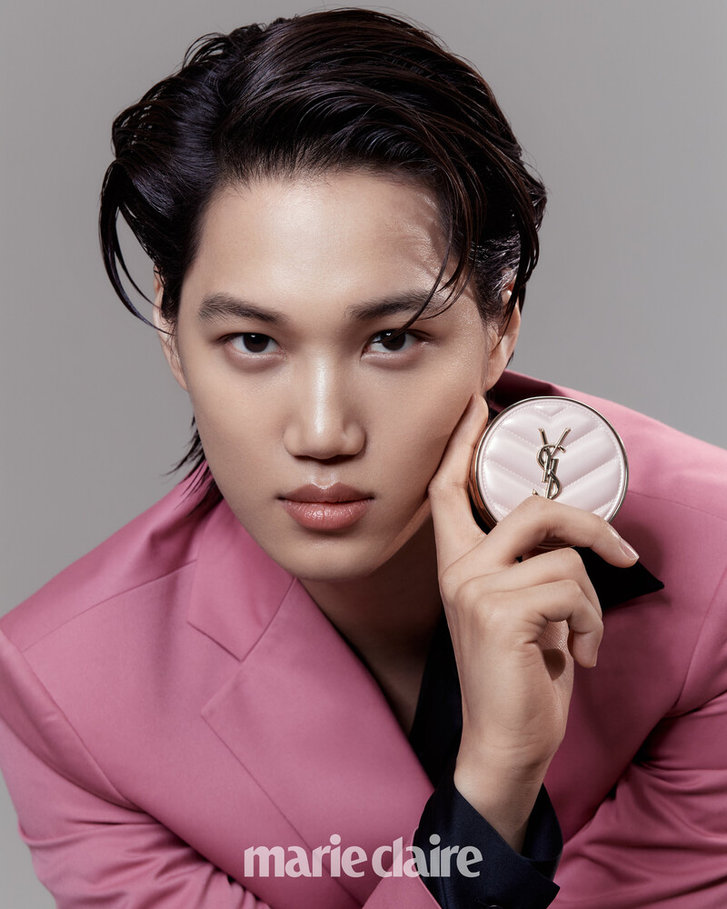 EXO KAI for MARIE CLARIE Korea x YSL BEAUTY 'MESH PINK CUSHION FOUNDATION' March Issue 2022 documents 1