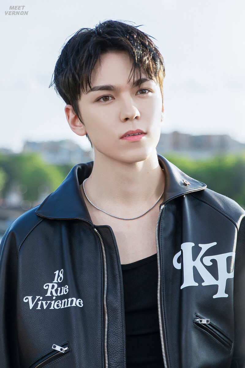 230624 SEVENTEEN VERNON at the Paris Fashion Week for KENZO documents 2