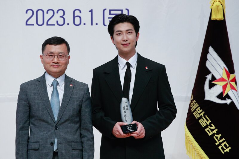 230601 BTS RM - Appointment Ceremony as a Public Relations Ambassador for the Ministry of National Defense documents 5