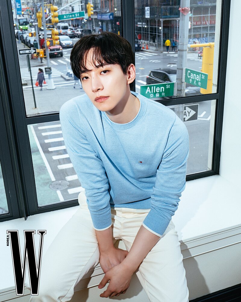 Lee Junho X Tommy Hilfiger for W Korea April 2024 Issue documents 5