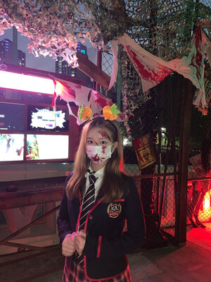 211031 WOOAH twitter update with SORA - Halloween