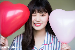 fromis_9 Hayoung "To. Day" mini album pajama party promotion by Naver x Dispatch