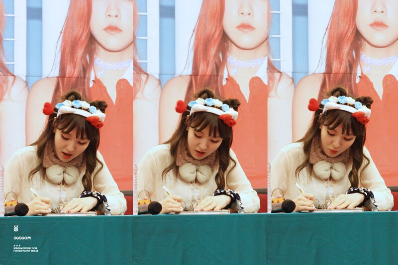 160925 Red Velvet Wendy at Bundang 'Russian Roulette' Fansign documents 3