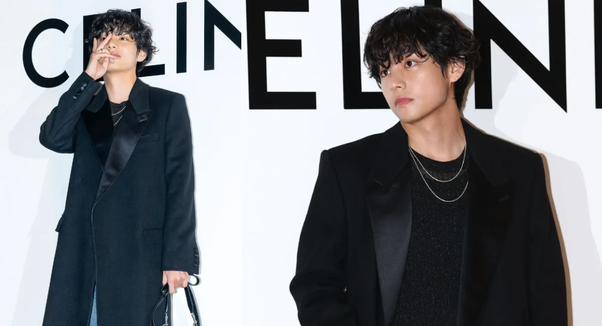 Celine boy Taehyung, you're way too fine!! New photos of CELINE ambassadors  at the new POP-UP Store 