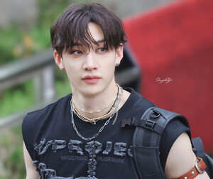 240726 StrayKids Bang Chan - Music Bank Commute