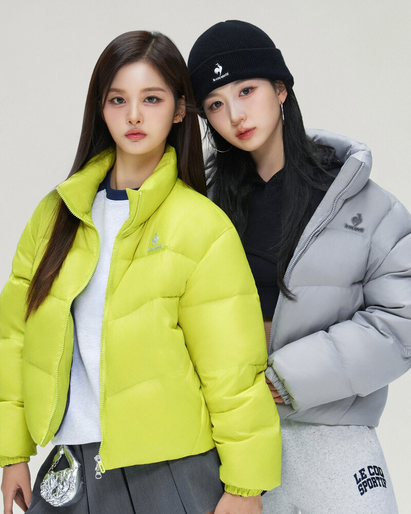 NMIXX's Haewon and Sullyoon X Le Coq Sportif 24 Winter 'SEE THAT' documents 2