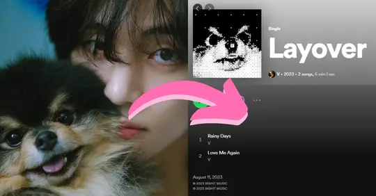 BTS V's (Kim Taehyung) solo debut album Layover surpasses 100 Million  Streams on Spotify before the album release