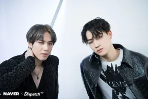 JUS2 "FOCUS" mini album jacket shoot by Naver x Dispatch