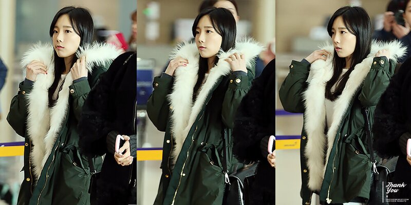 150103 Girls' Generation Taeyeon at Incheon Airport documents 5