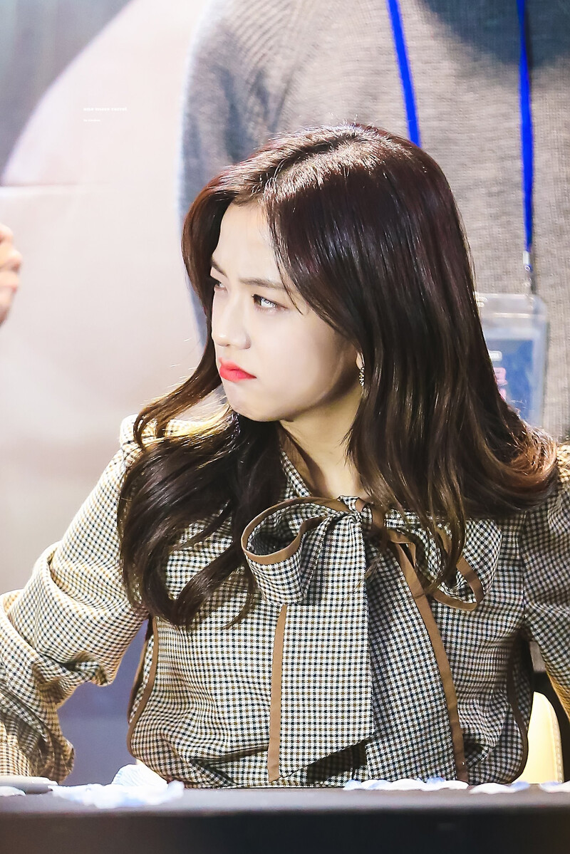 191012 BLACKPINK Jisoo - OLENS Fansign documents 3