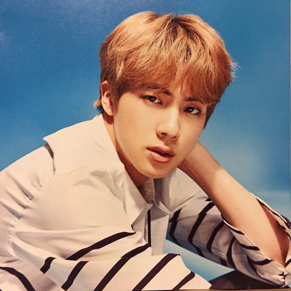 Jin for the 10th Japanese single 'Lights / Boy With Luv' | kpopping