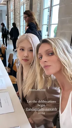 240628 - Anja Rubik SNS Update with ROSÉ