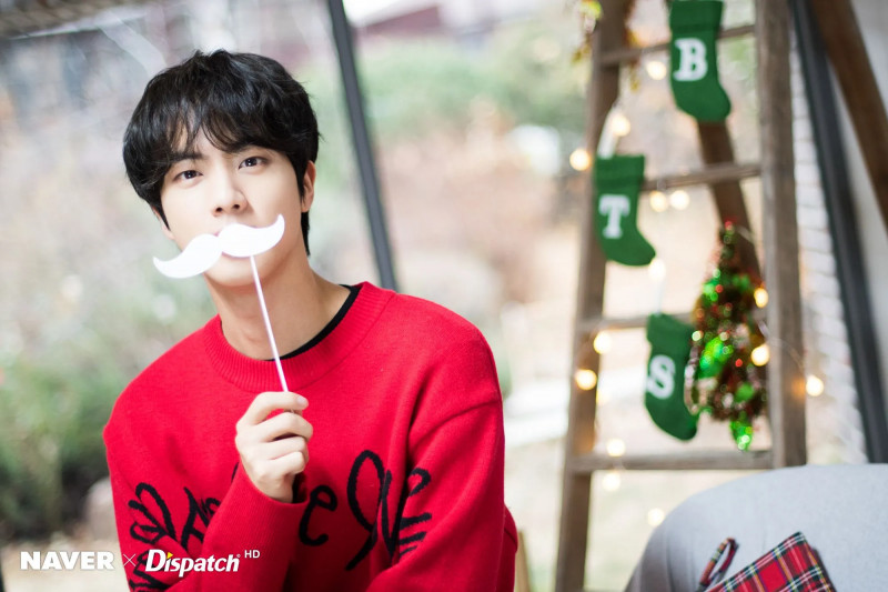 December 25, 2019 BTS Jin Christmas photoshoot by Naver x Dispatch