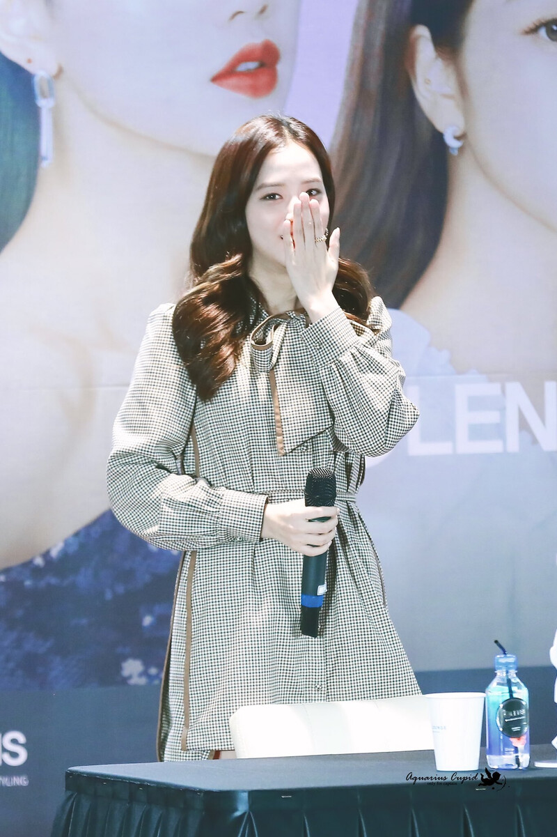 191012 BLACKPINK Jisoo - OLENS Fansign documents 4