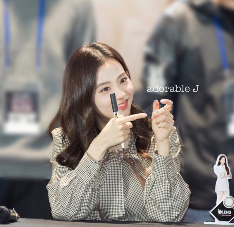 191012 BLACKPINK Jisoo - OLENS Fansign documents 3