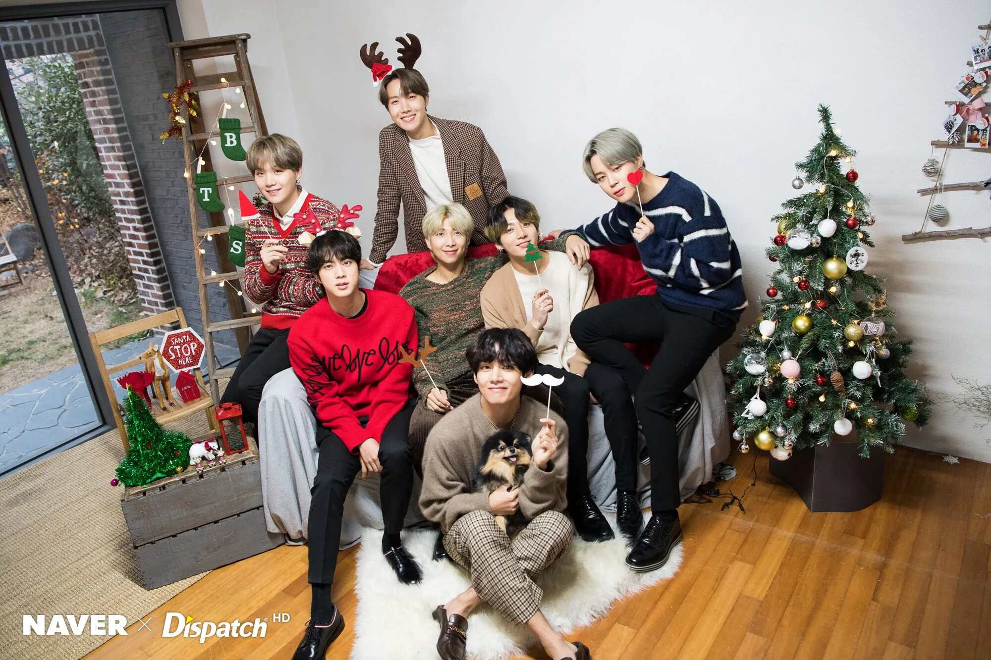 191225 BTS Christmas photoshoot by Naver x Dispatch kpopping