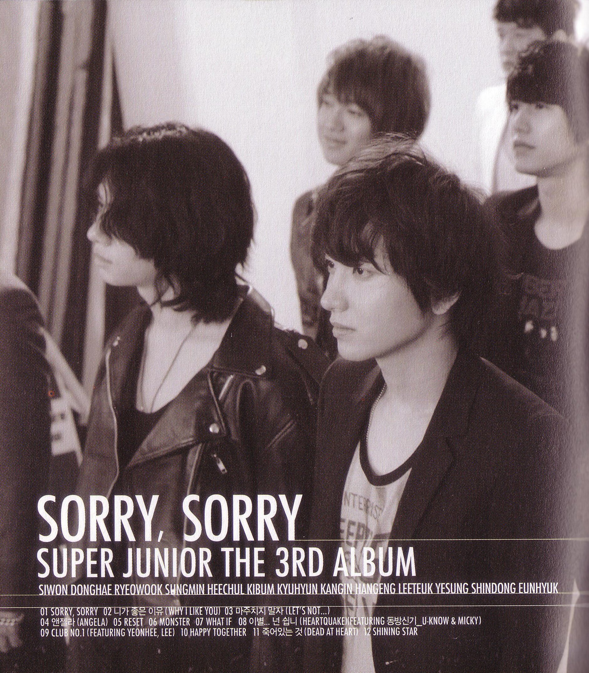 SCANS] Super Junior - The 3rd Album 'Sorry Sorry' (A Version 