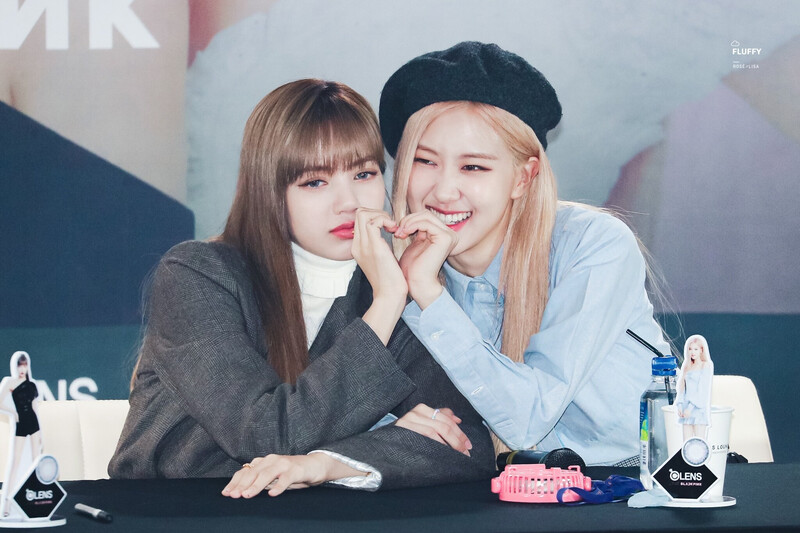 191012 BLACKPINK Rosé & Lisa - OLENS Fansign | kpopping