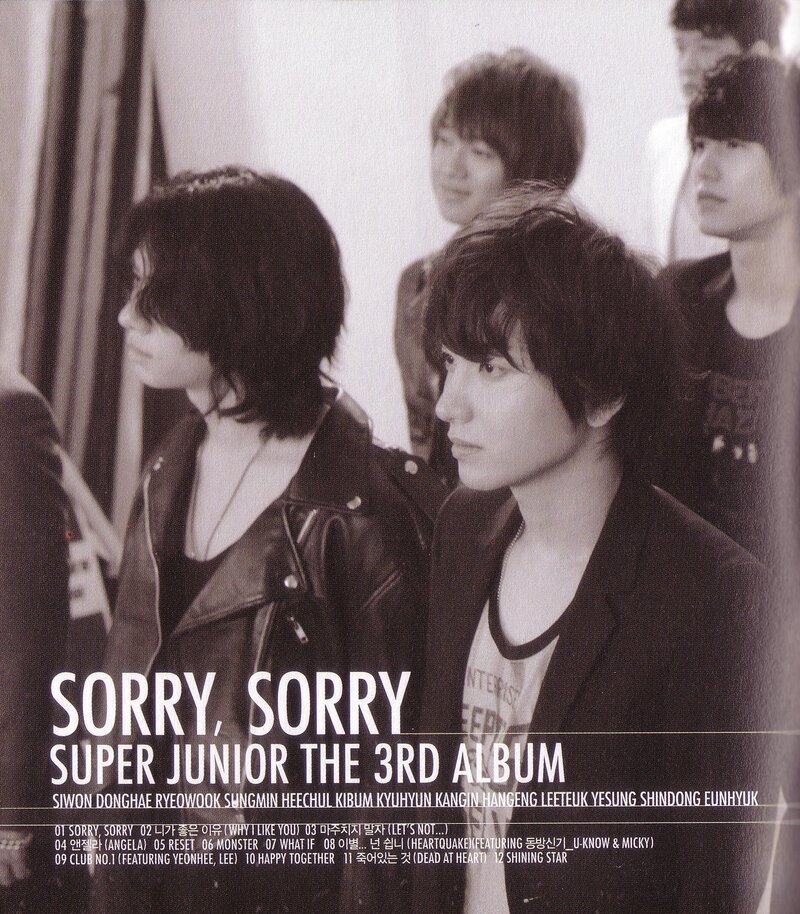 [SCANS] Super Junior - The 3rd Album 'Sorry Sorry' (A Version) documents 2