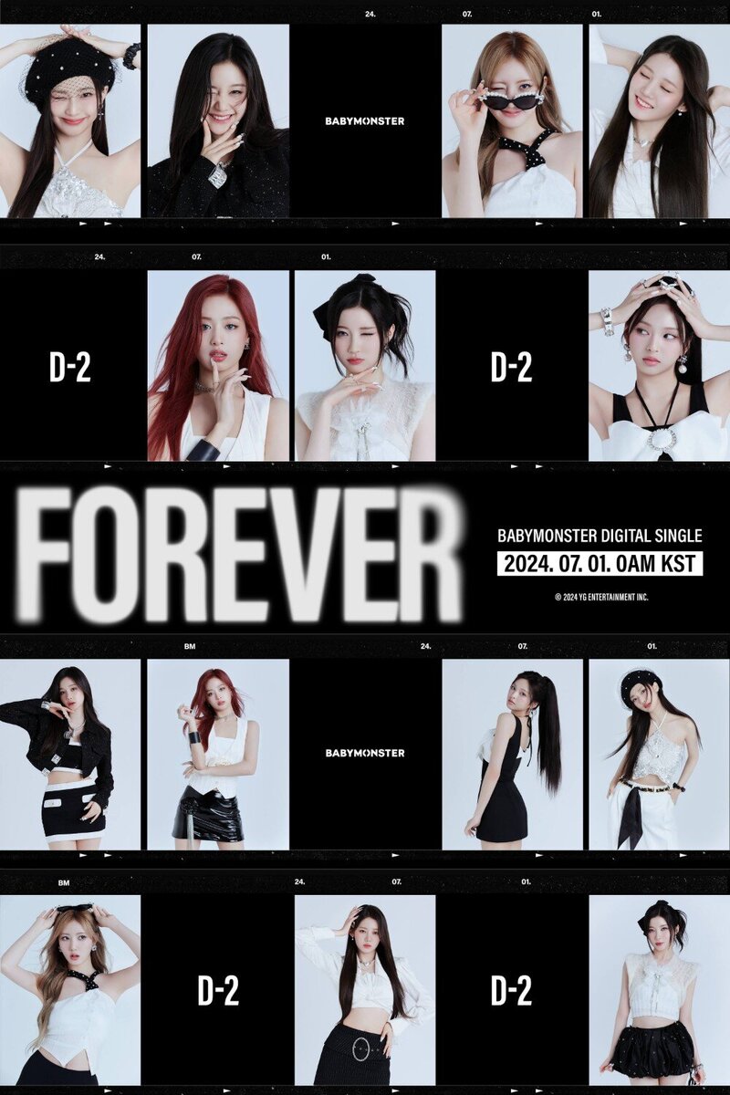 240628 BABYMONSTER ‘FOREVER' COMP CARD: Style B documents 8