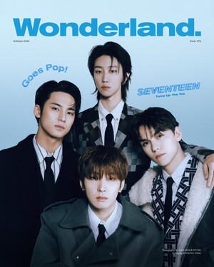 SEVENTEEN Mingyu Wonwoo Vernon and The8 for Wonderland Magazine Autumn 24 Issue