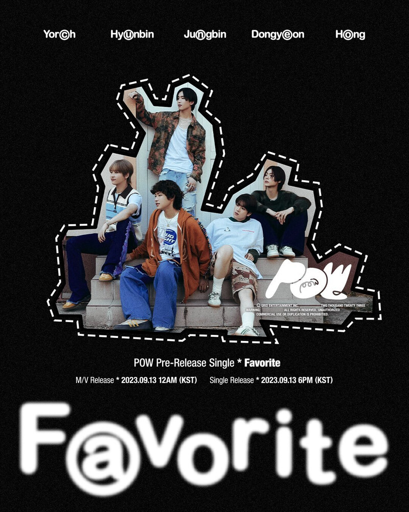 POW Pre-Release Single 'Favorite' documents 3