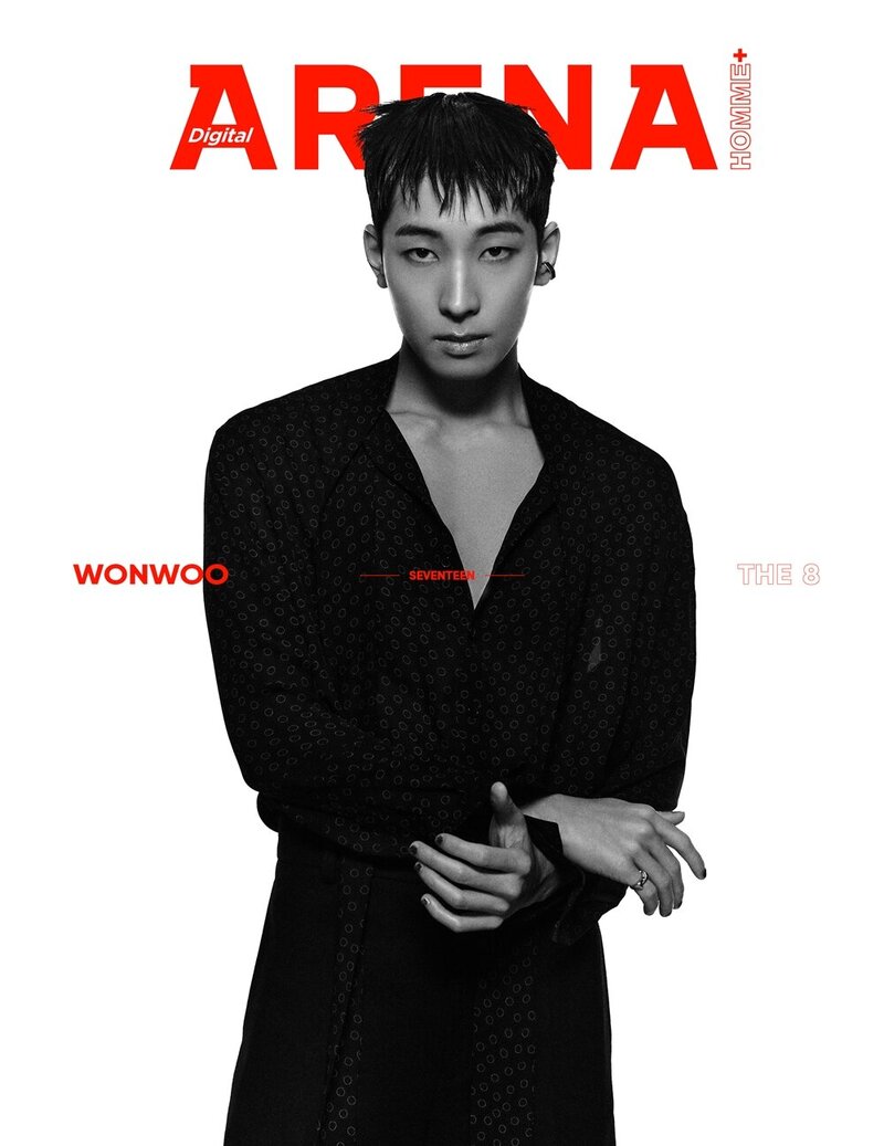 SVE WONWOO x THE8 for AREAN HOMME+ May Digital Issue 2023 documents 2
