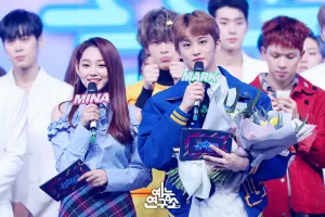 NCT's Mark & GUGUDAN's Mina on MBC Music Core (190112)