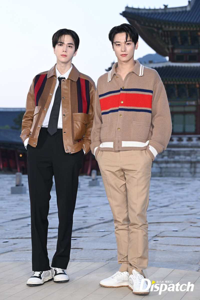 230516 THE BOYZ Younghoon, Juyeon at Gucci 2024 Cruise Fashion Show documents 4