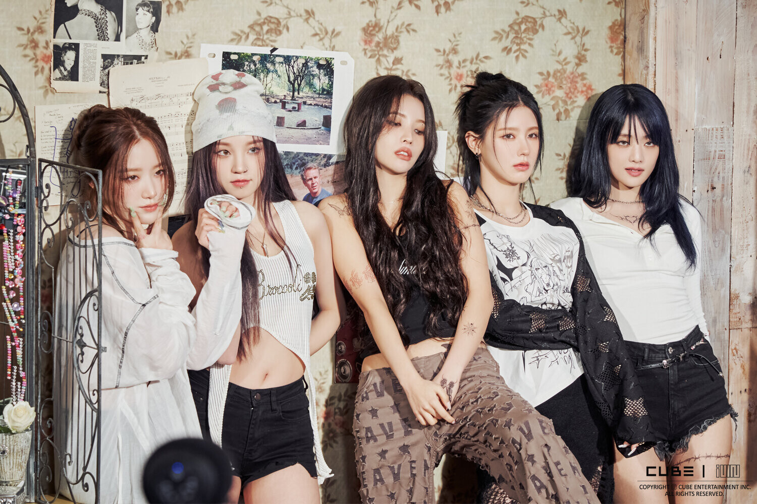 230523 Cube Naver Post - (g)i-dle 'i Feel' Jacket Shoot 