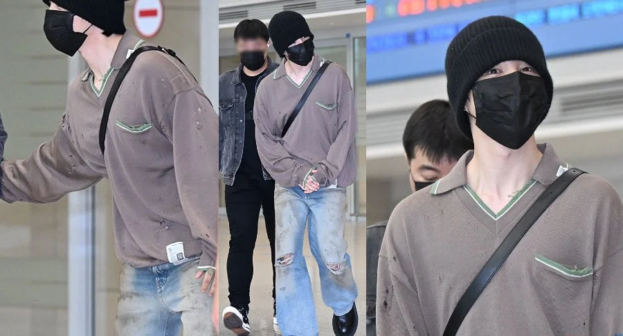 BTS' Jimin Slays with Casual Airport Look - Pictures Going Viral