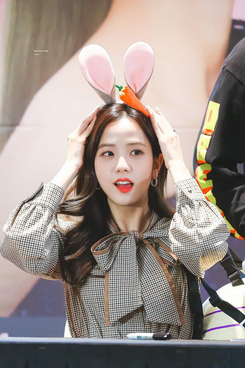 191012 BLACKPINK Jisoo - OLENS Fansign | kpopping