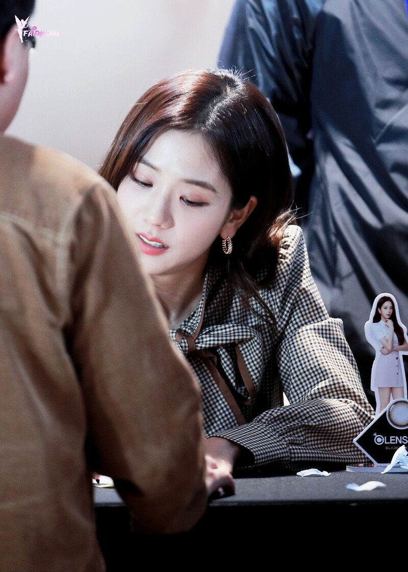 191012 BLACKPINK Jisoo - OLENS Fansign documents 2