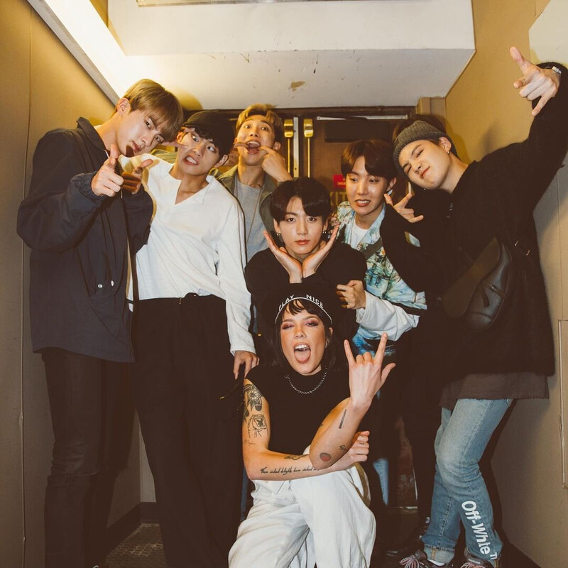 190521 Halsey Instagram Update with BTS documents 2