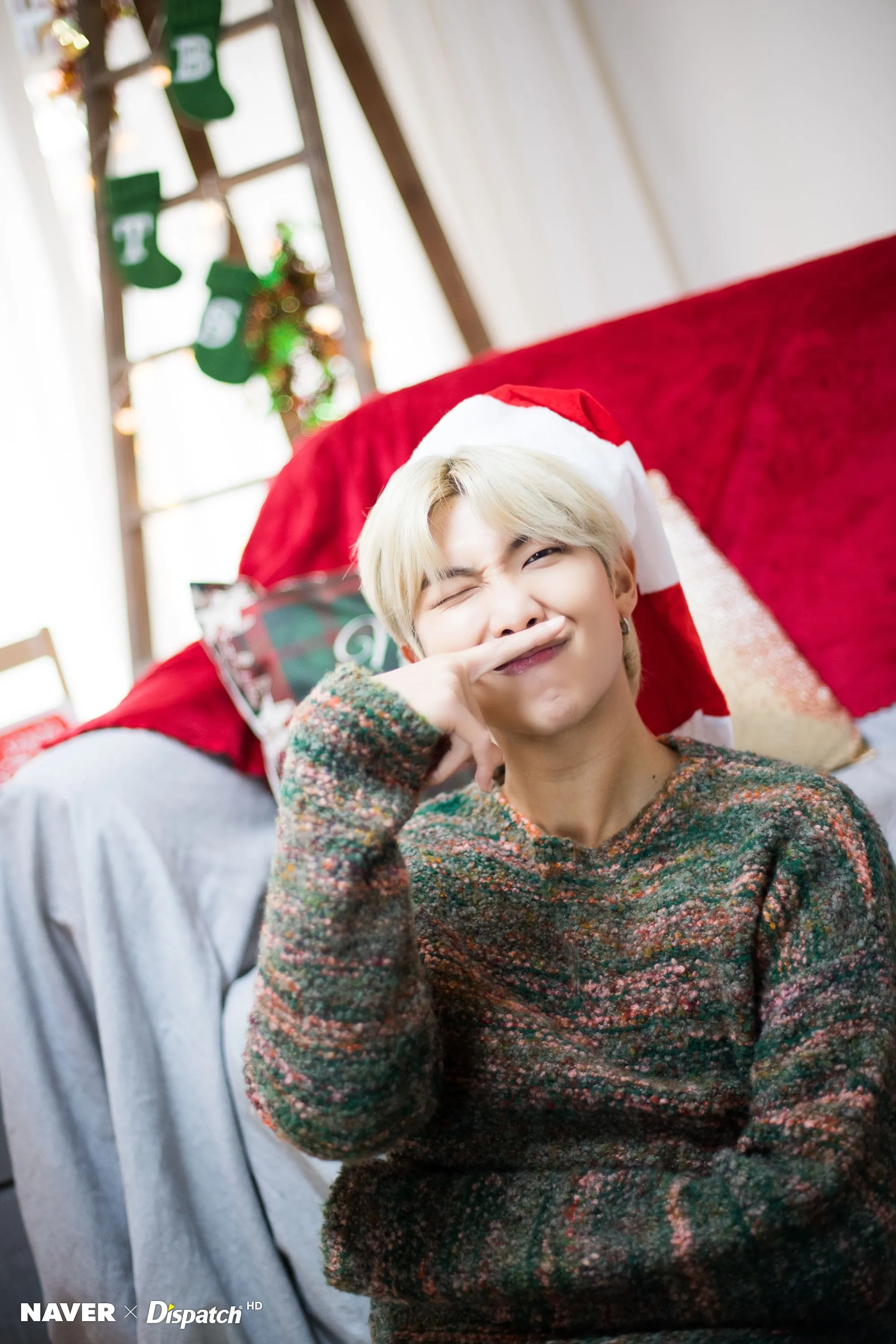 191225 BTS Jin Christmas photoshoot by Naver x Dispatch