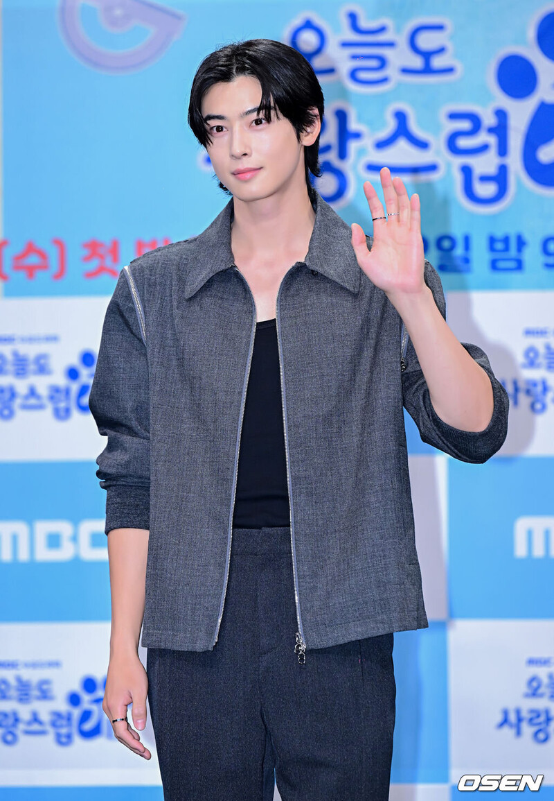 231011 Cha Eunwoo at 'A Good Day to be A Dog' production presentation documents 4