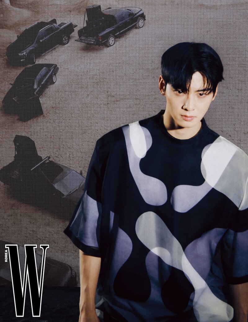 ASTRO CHA EUN-WOO for W Korea x BURBERRY March Issue 2022 documents 8