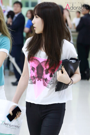 140602 Girls' Generation Taeyeon at Gimpo Airport