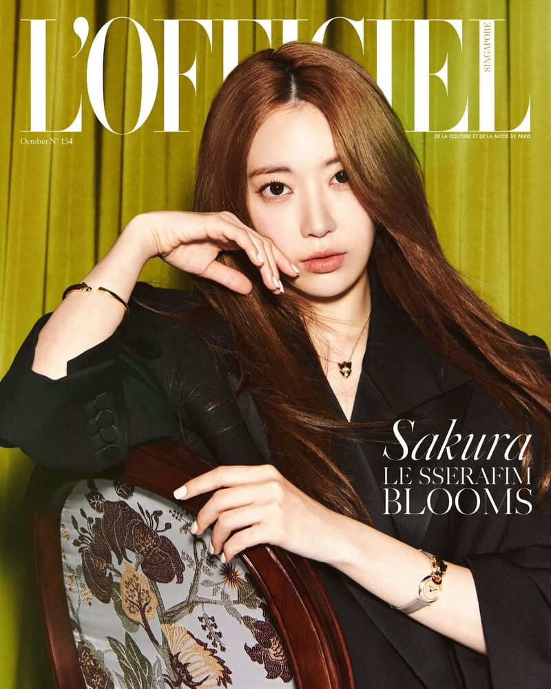 LE SSERAFIM Sakura for L’Officiel Singapore October 2022 Issue documents 9