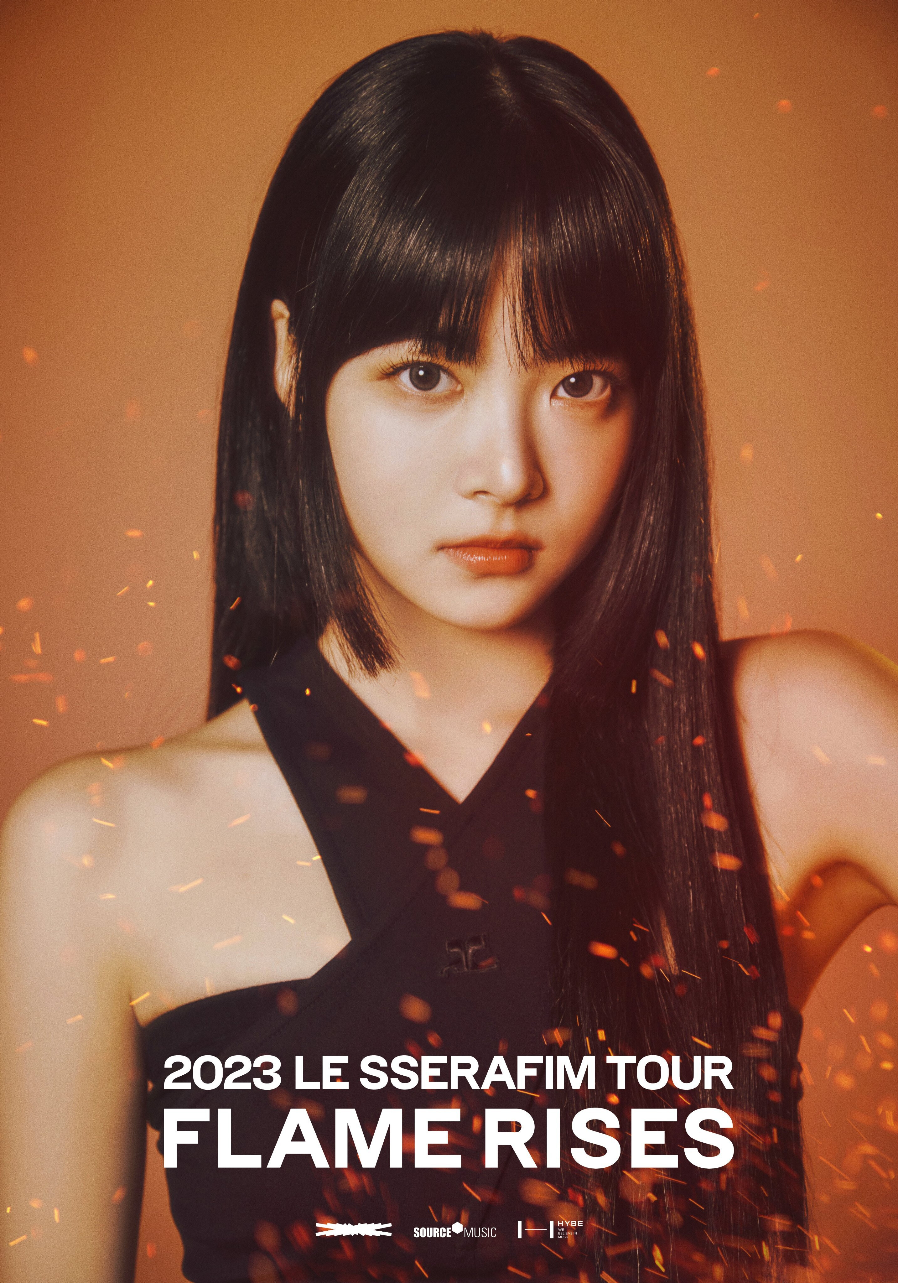 2023 LE SSERAFIM Tour 'FLAME RISES' In Seoul Official Posters 
