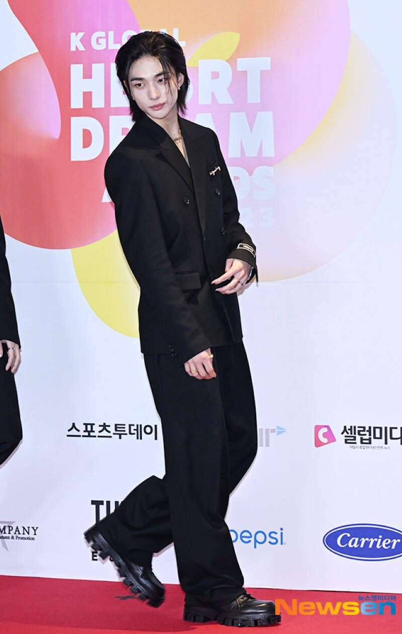 Viral Takes on X: Stray Kids' Hyunjin at the 2023 The Fact Music Awards  red carpet.  / X