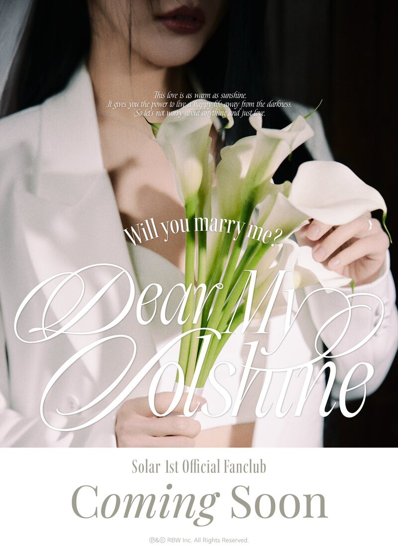 Solar 1st Official Fanclub "Dear My Solshine" Concept Photos documents 9