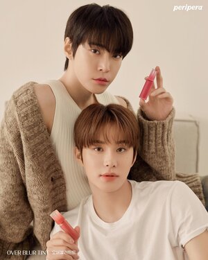 NCT Doyoung and Jungwoo for Peripera Over Blur tint