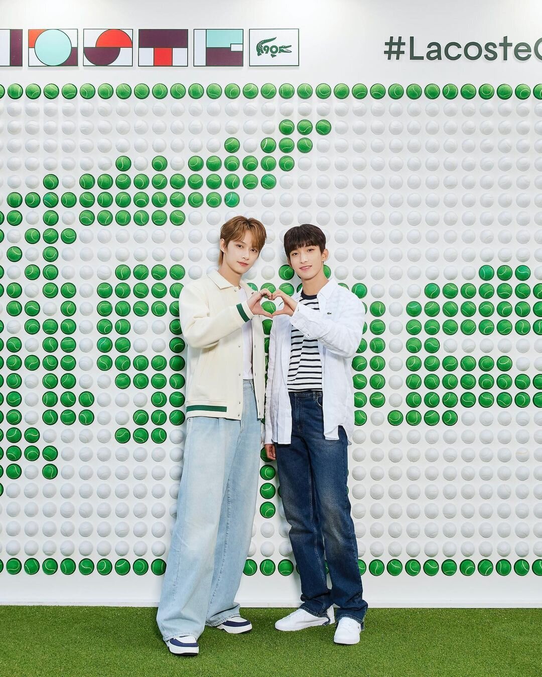 230512 SEVENTEEN Jun and DK at the Lacoste Anniversary Event | kpopping