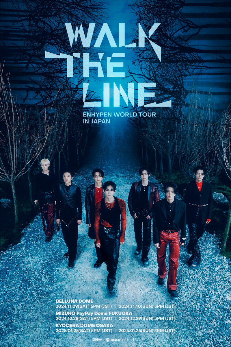 ENHYPEN WORLD TOUR ‘WALK THE LINE’ POSTER documents 1