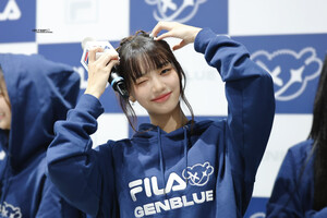 241010 AYAKO GENBLUE X FILA store manager for a day