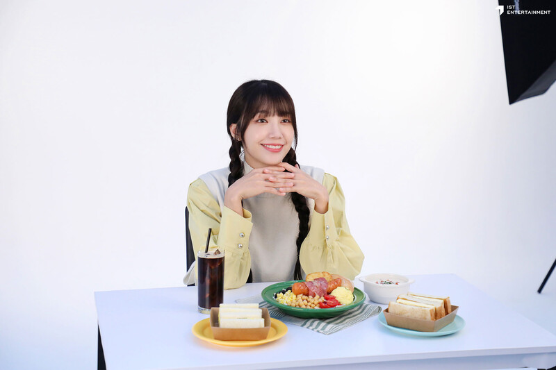 240110 IST Naver post - EUNJI behind the scenes of 'She's Bagel' commercial shoot documents 19